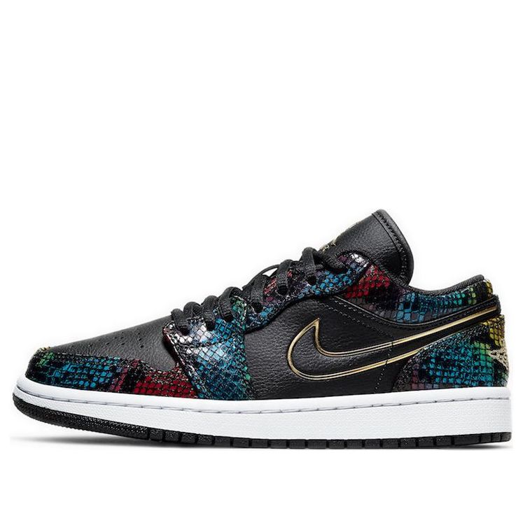 (WMNS) Air Jordan 1 Low 'Multi Snakeskin'  CW5580-001 Iconic Trainers